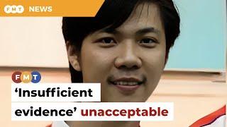 ‘Insufficient evidence’ unacceptable in Teoh Beng Hock NFA, says lawyer