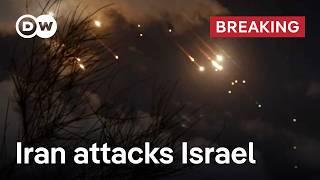 Israeli media reports over 100 launched missiles from Iran | DW News