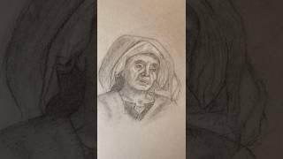 Charcoal drawing on Strathmore Toned Gray paper ️ #art #drawing #sketchebook #practice