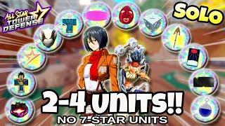 Solo World 2 Raids Marathon V2 (No 7-Stars: 2-4 Banner Units Only!) | All Star Tower Defense Roblox