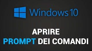 Come aprire il prompt dei comandi su Windows 10 (cmd, terminale)