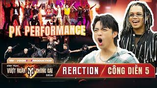 REACTION ANH TRAI VƯỢT NGÀN CHÔNG GAI | SOOBIN KHÔNG NGỪNG HÁ HỐC vì màn PK Performance Công Diễn 5