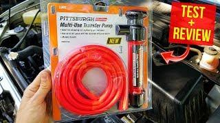 Harbor Freight Multi-Use Automotive Transfer Pump. Test & Review -Jonny DIY