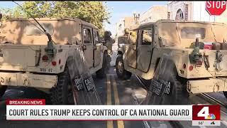 Appeals court lets Trump keep control of National Guard in Los Angeles