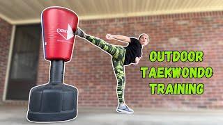 Outdoor Taekwondo Training