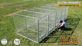 "Kennel Pro: The Ultimate Expandable Multi-Dog Kenneling System!"