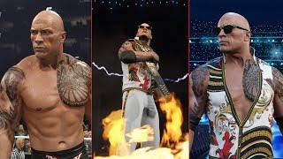 WWE 2K25 The Rock "Final Boss" TWO New Entrances & Winning Scene