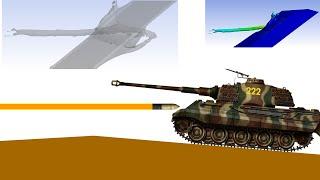 Sturmtiger heat shell vs Tiger 2 | Anti-tank rocket simulation