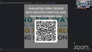 Session with Executive Director, MSD on IIUM Way Forward 2024