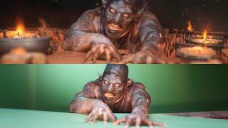 Emerging monster vfx breakdown, cinema 4d, after effects