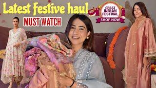 Latest Festive Wear Sale Haul|  Must Watch Video 