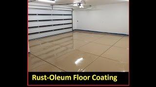 DIY Rust-oleum floor coating Epoxy/Polycuramine Rock Solid revestimiento de resina de piso