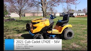 LT42E Electric Cub Cadet Review 2021 - XT1 Enduro Electric Riding Mower