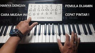 CARA MUDAH BELAJAR KUNCI KEYBOARD PIANO PEMULA CEPAT BISA !