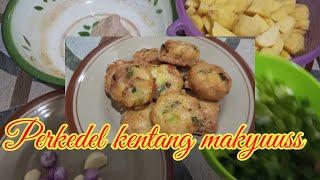 Masak perkedel kentang plus Daging giling