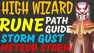 High Wizard Rune guide path, Fire and Water (Meteor storm and Storm Gust)