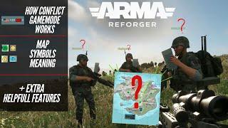 ARMA Reforger | How conflict game mode works / IMPORTANT map symbols