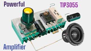 DIY Powerful Audio Amplifier Using Tip3055 Transistor #diy #audio #amplifier