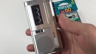 Sony Microcassette-corder M-560V recorder demo