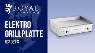 Elektrogrill RCPG51-S | Royal Catering | Produktvorstellung