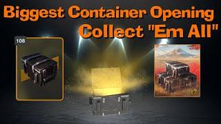 WOT Blitz Biggest Containers Opening || 108 Containers