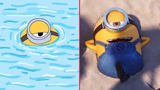 Despicable Me 3 Minions Funny Drawing Meme | Try Not To Laugh 