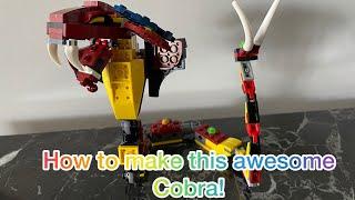 Lego creator 31102 set how to build a fire cobra (alternate moc)