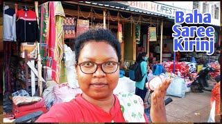 Baha lagid saree kirinj/haatbodara re/shopping vlog