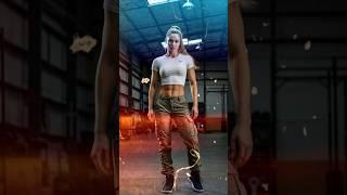 "Glamorous Fitness in Motion | Nike Model Moves Naturally in Gritty Warehouse"