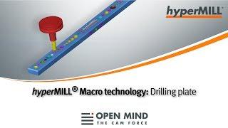 hyperMILL Macro Technology: Drilling plate |CAM-Software|