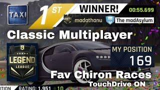 Asphalt 9 - Classic Series Multiplayer - Legend League - Bugatti Races to Climb Ranking - TouchDrive