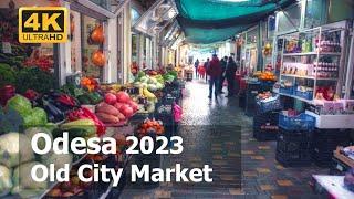 [4K] Walking in  Odesa, Ukraine - Old City Market | January 2023