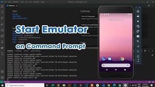 Start the emulator Android Studio from the command line on Windows 10 2020