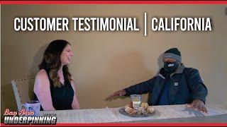 Foundation Repair Customer Testimonial | Bay Area Underpinning