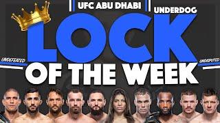 Jacob's LOCK OF THE WEEK for UFC Abu Dhabi | LOTW | We Want Picks #UFCAbuDhabi