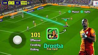 Free Drogba is too Dangerous ️ Drogba Free Card Review in eFootball 25 Mobile  PES EMPIRE•