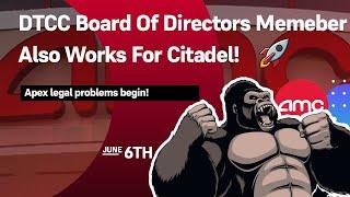 DTCC Board Of Director Member Also Management At Citadel! Apex Undergoing Legal Problems!