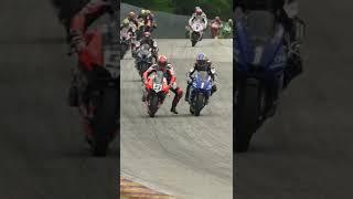 Things are getting rowdy in the Medallia Superbike Class #shorts #motorcycle #motorsport