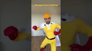 Anime Strongest Punch Challenge #allmight #saitama #goku