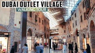 [4K] Dubai OUTLET VILLAGE Walking Tour | High-End Tuscan & Medieval Style Mall!