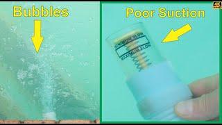 Pool Bubbles, Low Suction, Cloudy Pool, and a Stuck Pool Sweeper - How to Fix Leaking Pool Pipes