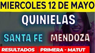 Quinielas Primera y matutina de Santa fé y Mendoza Miércoles 12 de Mayo