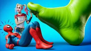 Hulk vs Deadpool vs Spider-Man! Squid Game 3! Hide and Seek - Challenge!