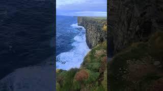Dramatic cliffs in Orkney, Scotland #scotland #vanlife #travelvlog
