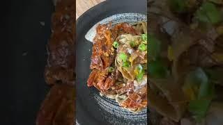 Low Carb Soft Shell Crab Garlic Noodle