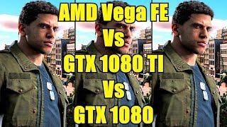 Mafia 3 AMD Vega Frontier Edition Vs GTX 1080 TI Vs GTX 1080 4K Frame Rate Comparison