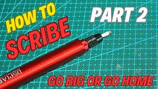 How to: Scribing and Carving with chisels larger than 0.5mm - Gunpla Tutorials