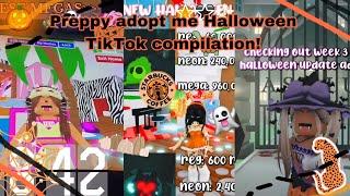 ️Preppy adopt me Halloween TikTok compilation!|| #halloween #adoptme #tiktok #spooky #fyp