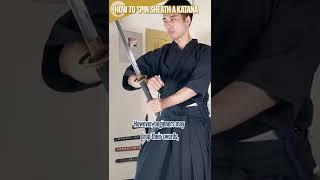 How to Spin Sheath a Katana #Shorts