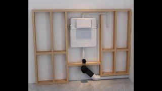 How To Install A Concealed Cistern - Back To The Wall - Mechnical Flushing